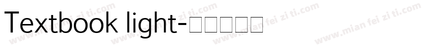 Textbook light字体转换